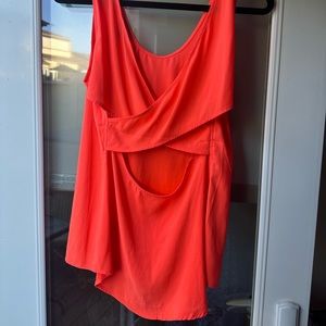 Express coral top